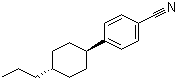 structure of CAS# 61203-99-4, 反式-4-(4-丙基环己基)苯腈