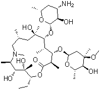 N',N'-二(去甲基)阿奇霉素分子结构 (CAS 612069-27-9)