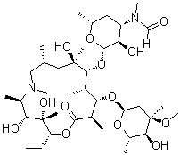structure of CAS# 612069-28-0, 3'-N-Demethyl-3'-N-formylazithromycin