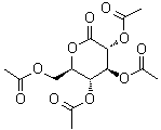 D-葡萄糖酸 delta-内酯 2,3,4,6-四乙酸酯分子结构 (CAS 61259-48-1)