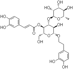 毛蕊花糖苷分子结构 (CAS 61276-17-3)