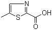 5-甲基噻唑-2-甲酸分子结构 (CAS 61291-21-2)