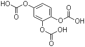 1,2,4-苯三酚醋酸酯分子结构 (CAS 613-03-6)