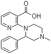 structure of CAS# 61338-13-4, 1-(3-Carboxypyrid-2-yl)-2-phenyl-4-methyl-piperazine