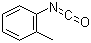 邻甲苯异氰酸酯分子结构 (CAS 614-68-6)