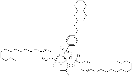 CAS 登录号：61417-55-8, 异丙基三(十二烷基苯磺酰基)钛酸酯