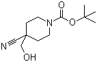 4-氰基-4-(羟甲基)-1-哌啶甲酸叔丁酯分子结构 (CAS 614730-96-0)