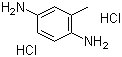structure of CAS# 615-45-2, 2-Methyl-1,4-benzenediamine hydrochloride