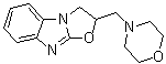 2,3-二氢-2-(4-吗啉基甲基)恶唑并[3,2-a]苯并咪唑分子结构 (CAS 61532-58-9)