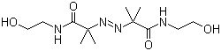 2,2'-(1,2-二氮亚烯基)双[N-(2-羟基乙基)-2-甲基丙酰胺分子结构 (CAS 61551-69-7)