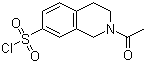 2-乙酰基-1,2,3,4-四氢-7-异喹啉磺酰氯分子结构 (CAS 61563-39-1)