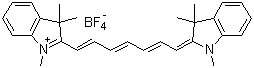 CAS 登录号：61575-73-3, 1,3,3-三甲基-2-[(1E,3E,5E)-7-(1,3,3-三甲基-2,3-二氢-1H-2-吲哚亚基)-1,3,5-庚三烯基]-3H-吲哚鎓四氟硼酸盐