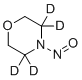 3,3,5,5-四氘代-N-亚硝基吗啉分子结构 (CAS 61578-30-1)