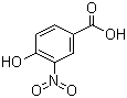 structure of CAS# 616-82-0, 4-羟基-3-硝基苯甲酸