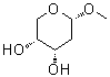 甲基 2-脱氧-alpha-D-赤式-吡喃戊糖苷分子结构 (CAS 6160-56-1)