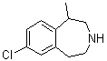 CAS # 616201-89-9, 7-Chloro-1-methyl-2,3,4,5-tetrahydro-1H-3-benzazepine, 7-Chloro-2,3,4,5-tetrahydro-1-methyl-1H-3-benzazepine