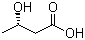 (S)-3-羟基丁酸分子结构 (CAS 6168-83-8)