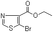 CAS # 61830-23-7, Ethyl 5-bromothiazole-4-carboxylate, 5-Bromothiazole-4-carboxylic acid ethyl ester, Ethyl 5-bromo-1,3-thiazole-4-carboxylate
