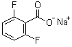 structure of CAS# 6185-28-0, 2,6-二氟苯甲酸钠盐