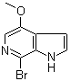7-溴-4-甲氧基-1H-吡咯并[2,3-c]吡啶分子结构 (CAS 619331-35-0)