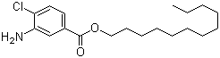 3-氨基-4-氯苯甲酸十二烷酯分子结构 (CAS 6195-20-6)