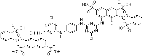 structure of CAS# 61951-82-4, 活性红 120