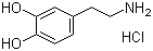 CAS # 62-31-7, 3-Hydroxytyramine hydrochloride, 4-(2-Aminoethyl)-1,2-benzenediol hydrochloride, 2-(3,4-Dihydroxyphenyl)ethylamine hydrochloride, 3,4-Dihydroxyphenethylamine hydrochloride, Dopamine hydrochloride