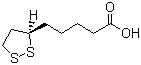 CAS # 62-46-4, Lipoic acid, 1,2-Dithiolane-3-pentanoic acid, 5-(1,2-Dithiolan-3-yl)valeric acid