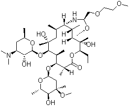 structure of CAS# 62013-04-1, 地红霉素