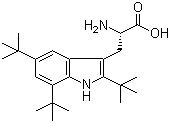structure of CAS# 62029-63-4, 2,5,7-三叔丁基-L-色氨酸