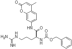 CAS 登录号：62037-44-9, N-[(1S)-4-[(氨基亚胺甲基)氨基]-1-[[(4-甲基-2-氧代-2H-1-苯并吡喃-7-基)氨基]羰基]丁基]氨基甲酸苄酯