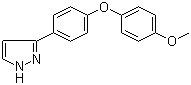 3-[4-(4-甲氧基苯氧基)苯基]-1H-吡唑分子结构 (CAS 620633-54-7)