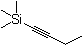 structure of CAS# 62108-37-6, 1-Butynyltrimethylsilane