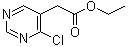 4-氯-5-嘧啶乙酸乙酯分子结构 (CAS 6214-47-7)