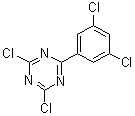 4,6-二氯-2-(3,5-二氯苯基)-1,3,5-三嗪分子结构 (CAS 62144-20-1)