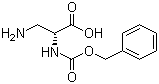 N-苄氧羰基-beta-氨基-D-丙氨酸分子结构 (CAS 62234-37-1)