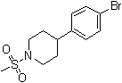 4-(4-溴苯基)-1-(甲基磺酰基)哌啶分子结构 (CAS 622386-94-1)