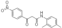 N-(2,4-二甲基苯基)-4-硝基-beta-氧代苯丙酰胺分子结构 (CAS 62254-00-6)