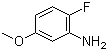 2-氟-5-甲氧基苯胺分子结构 (CAS 62257-15-2)