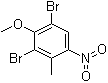 structure of CAS# 62265-99-0, 1,3-二溴-2-甲氧基-4-甲基-5-硝基苯