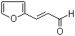 CAS # 623-30-3, 2-Furanacrolein, trans-3-(2-Furyl)acrolein, 3-(2-Furyl)acrylaldehyde