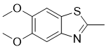 structure of CAS# 62306-04-1, 5,6-二甲氧基-2-甲基-1,3-苯并噻唑