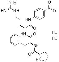 CAS # 62354-56-7, D-Prolyl-L-phenylalanyl-N-(4-nitrophenyl)-L-argininamide dihydrochloride
