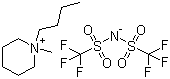 1-丁基-1-甲基哌啶鎓双(三氟甲磺酰基)亚胺盐分子结构 (CAS 623580-02-9)