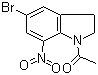 1-Acetyl-5-bromo-7-nitroindoline molecular structure (CAS 62368-07-4)