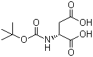 structure of CAS# 62396-48-9, Boc-D-Aspartic acid
