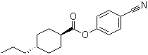4-Cyanophenyl trans-4-propylcyclohexanecarboxylate molecular structure (CAS 62439-33-2)