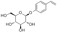 对乙烯基苯基 O-beta-D-吡喃葡萄糖苷分子结构 (CAS 62470-46-6)