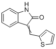 structure of CAS# 62540-08-3, 3-[(Thien-2-yl)methylene]-2-indolinone