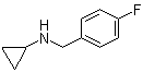 环丙基(4-氟苄基)胺分子结构 (CAS 625437-46-9)